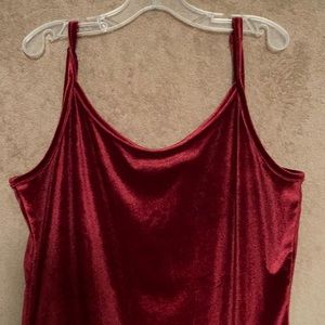 Red Velvet Low back bodysuit